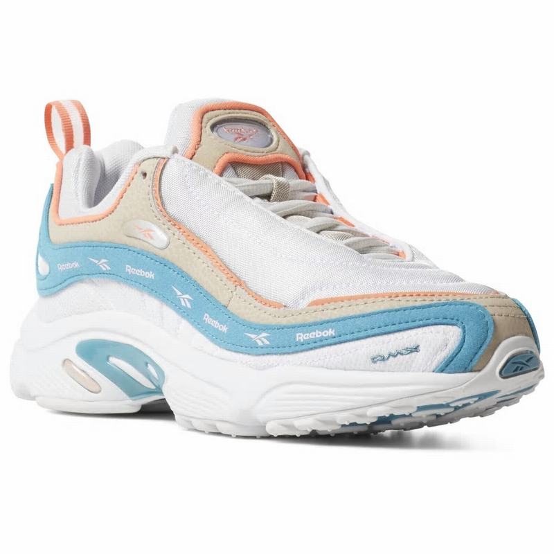 Tenisi Reebok Daytona Dmx Dama Albi/Turcoaz Romania NR5059HF
